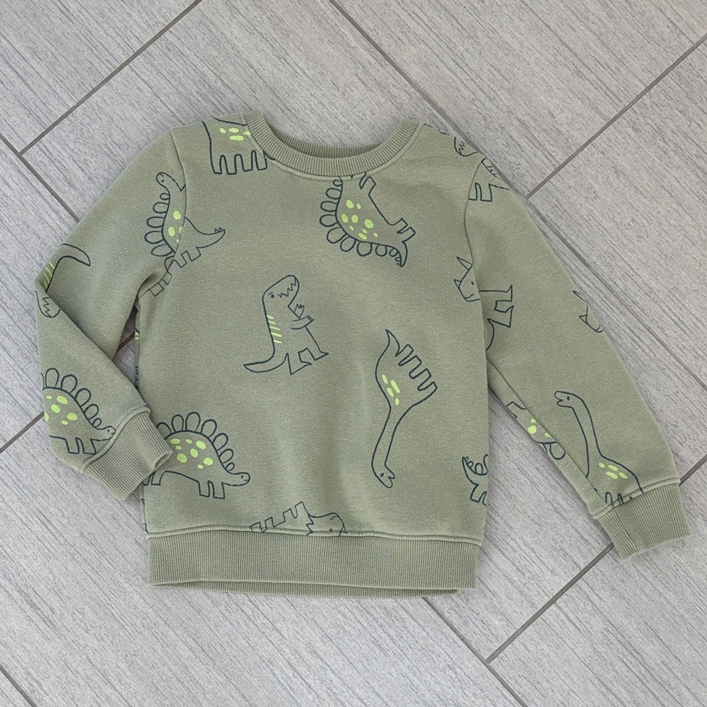 Cat & Jack Green Dinosaur Sweatshirt